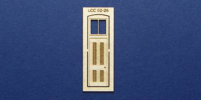 LCC 02-26 OO gauge single square door with transom type 1
